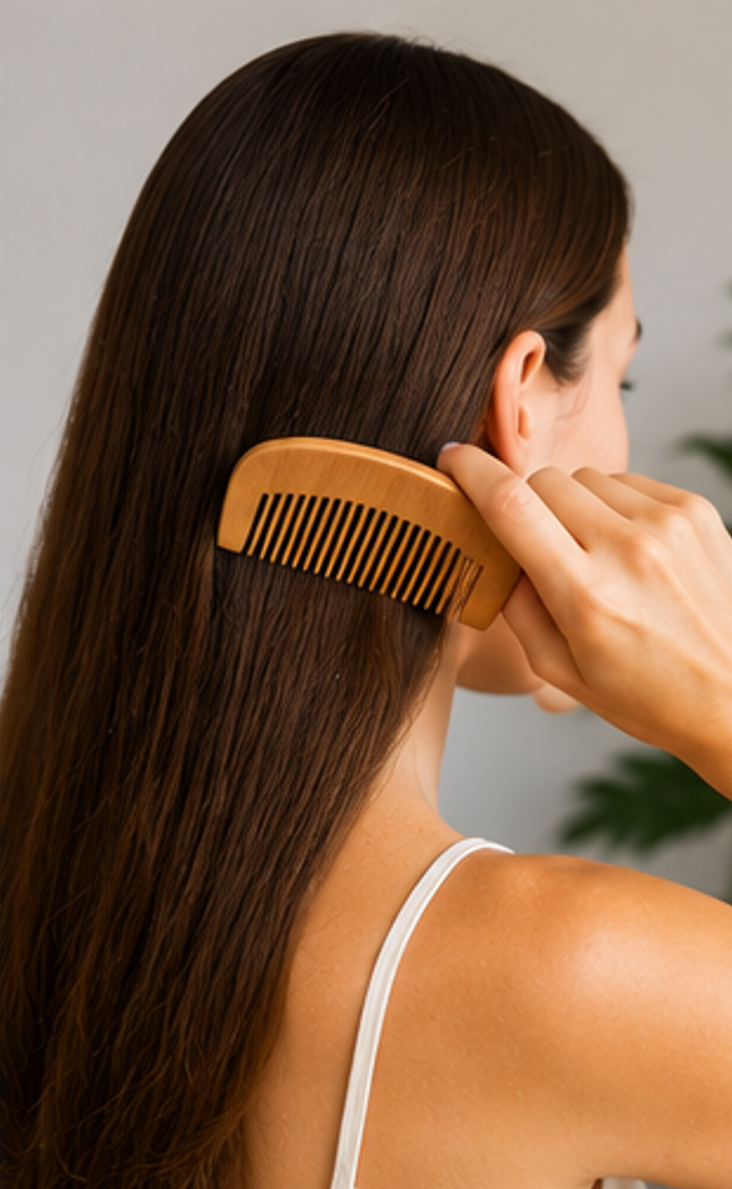 Peine de Madera de Caoba | Cuidado Natural